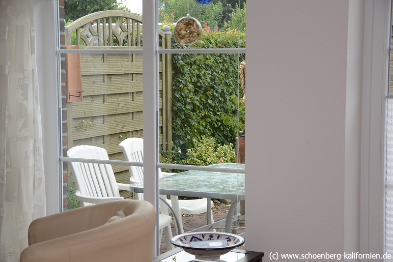 Blick auf die Terrasse